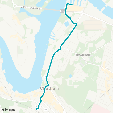 Arriva Kent and Surrey  map