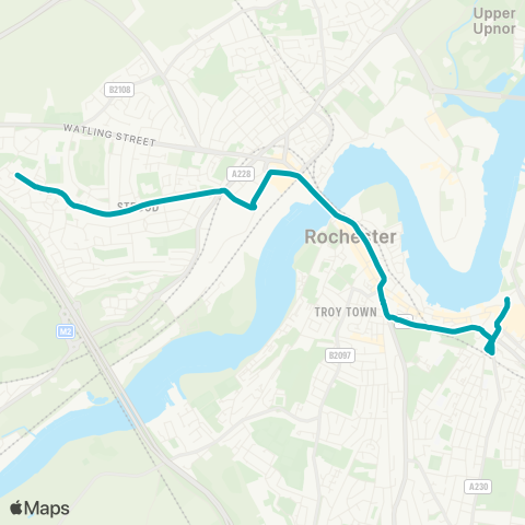 Arriva Kent and Surrey  map