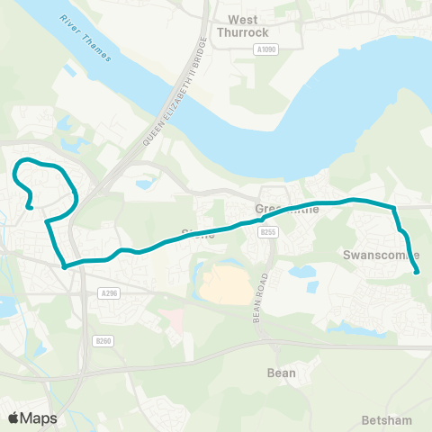 Arriva Kent and Surrey  map