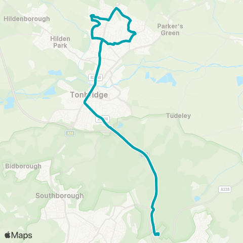 Arriva Kent and Surrey  map