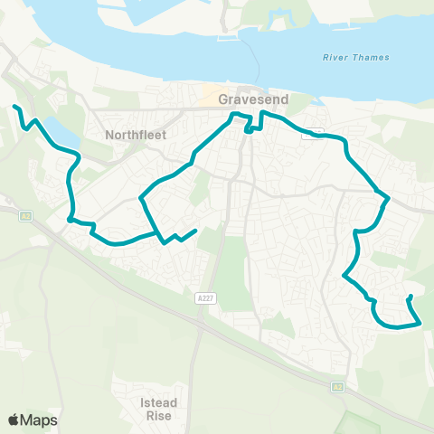 Arriva Kent and Surrey  map