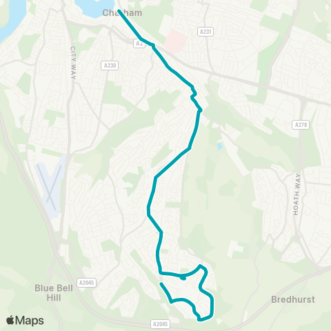 Arriva Kent and Surrey  map