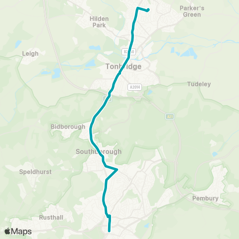 Arriva Kent and Surrey  map