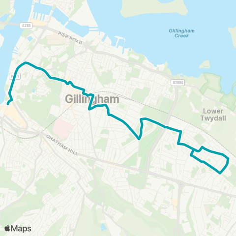 Arriva Kent and Surrey  map