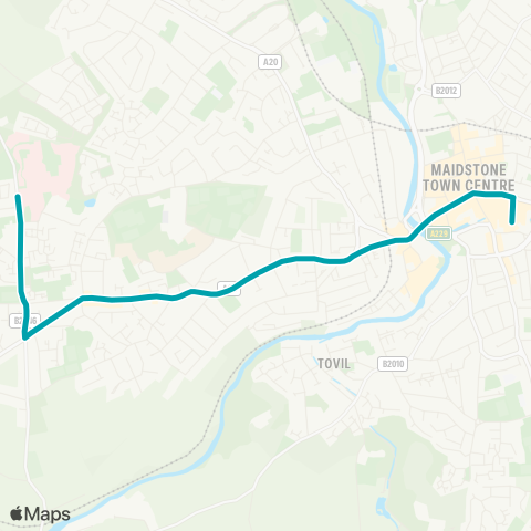 Arriva Kent and Surrey  map