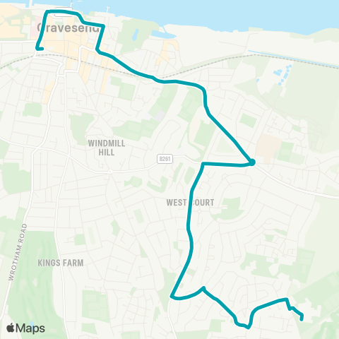 Arriva Kent and Surrey  map