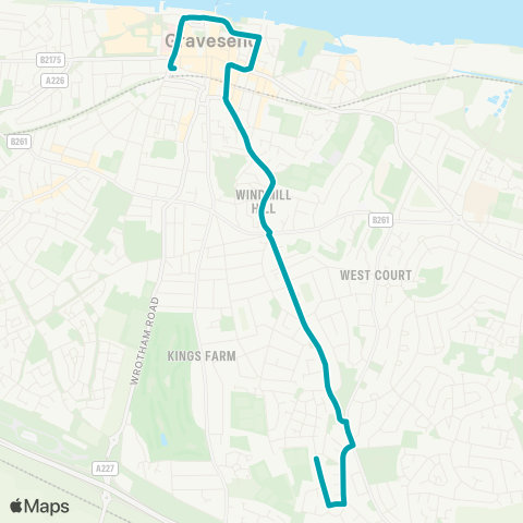 Arriva Kent and Surrey  map