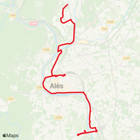 Ales'Y Ligne 1 map