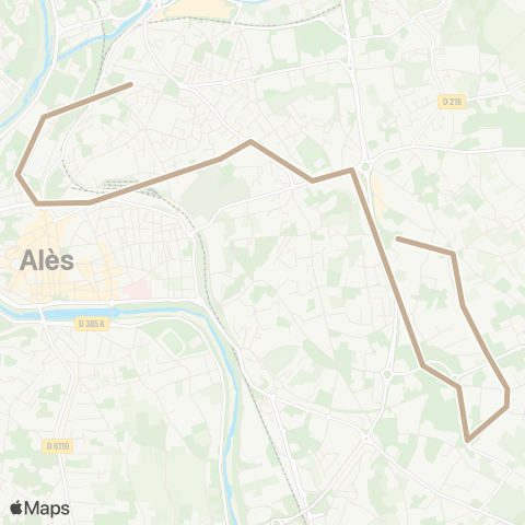 Ales'Y Ales - Desserte Collèges Ales map