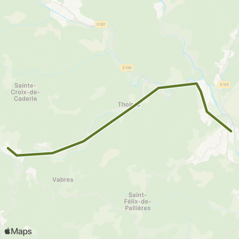 Ales'Y Lasalle - Thoiras - Ales map