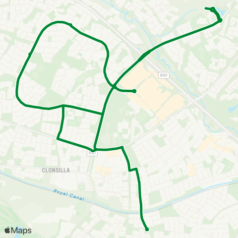 TU Dublin Blancahrdstown Tu Dublin Shuttle Bus map