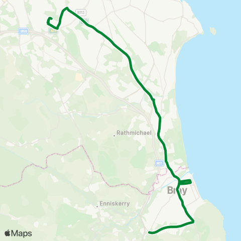 Finnegan-Bray Ltd Bray, Southern Cross Rd (Killarney Rd) - Sandyford, Blackthorn Av at Luas Sta map