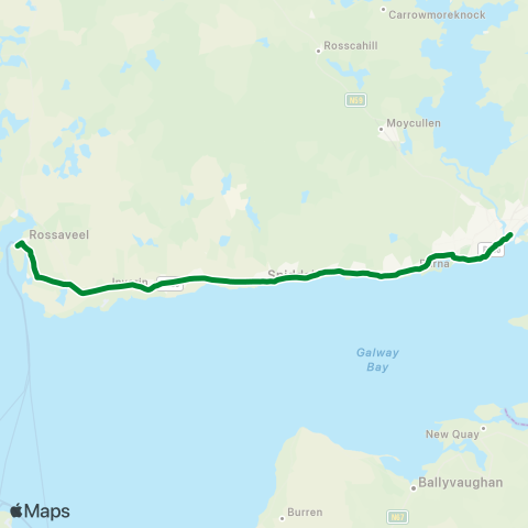 Island Ferries Teoranta Galway City - Rossaveel map