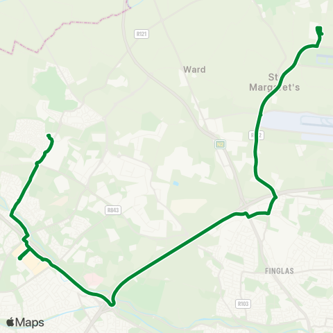 Nolan Coaches Tyrrelstown - Keelings Flowers Food Central map