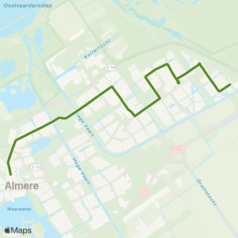 AllGo Lijn M2 CS - Stripheldenbuurt map