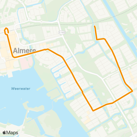 AllGo Lijn M5 (Dansmetro) Stat. Centrum - Parkwijk map