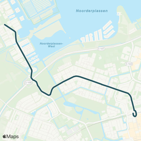 AllGo Lijn M6 CS - Noorderplassen map