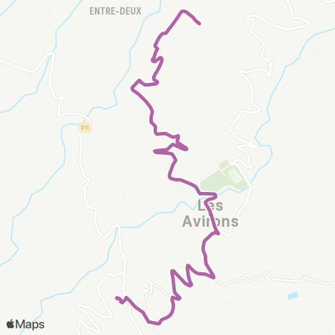 Alternéo Terminus Chemin Bellecombe Gare des Avirons map