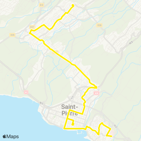 Alternéo SIDR Ravine-des-Cabris Basse-Terre Pôle d'échanges map