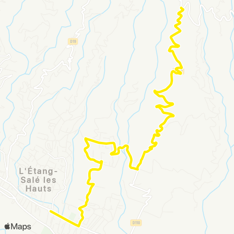 Alternéo Cap-les-Hauts Mairie Étang-Salé map