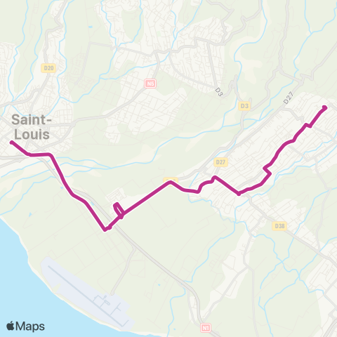 Alternéo SIDR Ravine-des-Cabris TCSP Gare St-Louis map