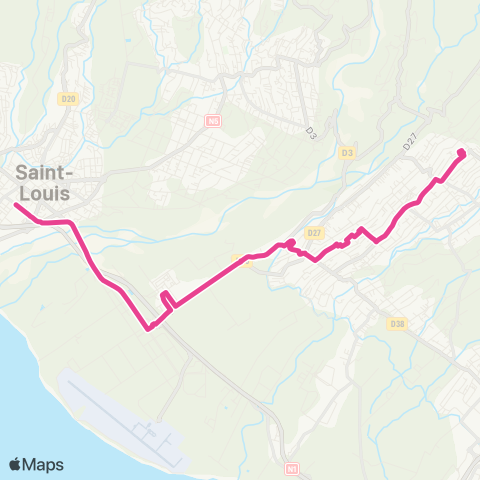 Alternéo SIDR Ravine-des-Cabris TCSP Gare St-Louis map