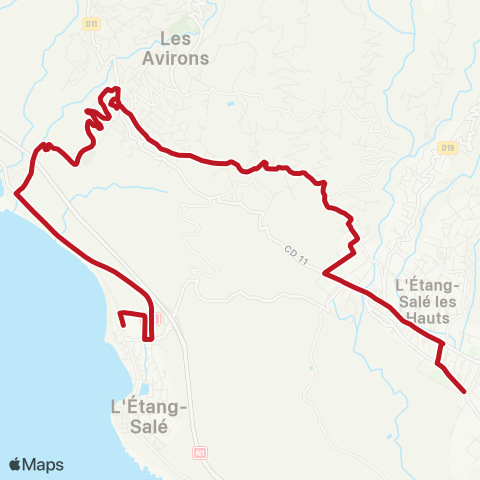 Alternéo Étang-Salé-les-Hauts Étang-Salé-les-Bains map