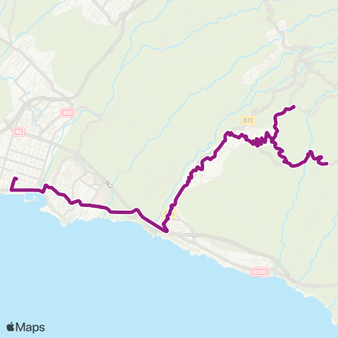 Alternéo Anse-les-Hauts Chemin Cimetière Pôle d'échanges map