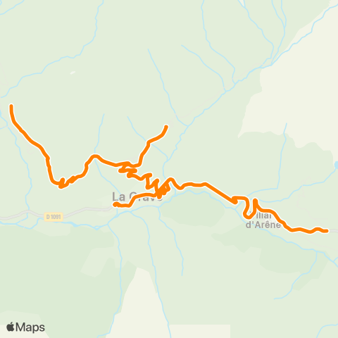 Altigo Les Cours - Le Chazelet Station map