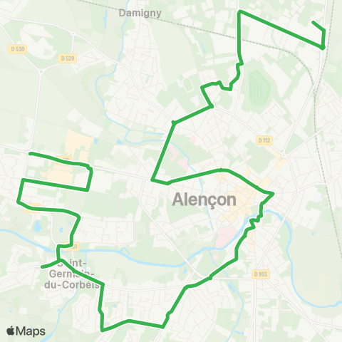 Altobus Val d'Écouves / Condé Moulin map