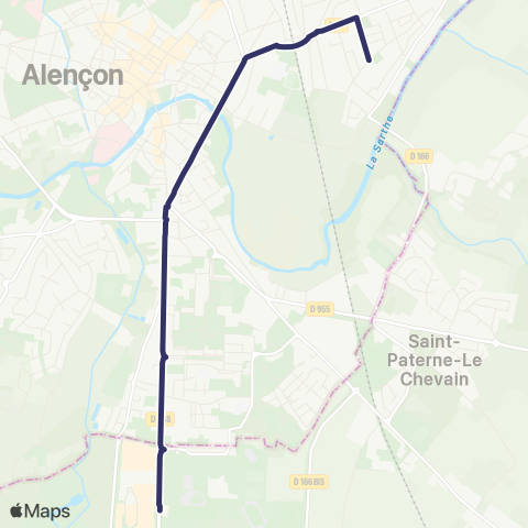 Altobus Arçonnay / Alençon map