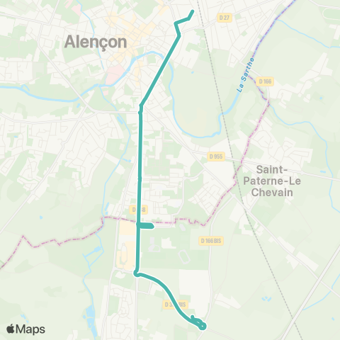 Altobus Navette CFA Lundi Matin map