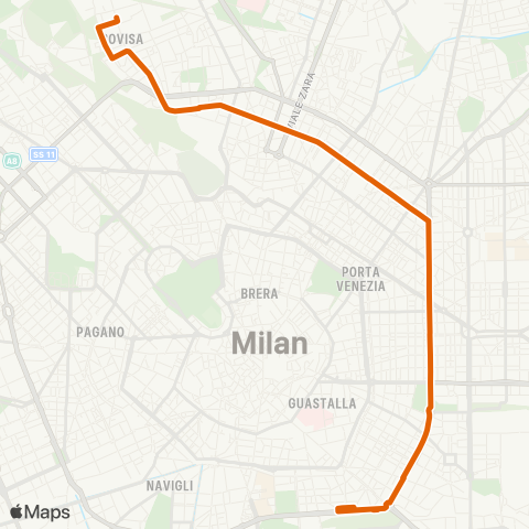 ATM Milano Bovisa FN - Isonzo map