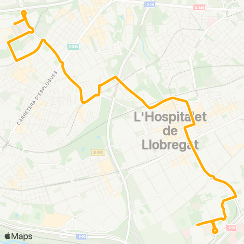 AMB St. Joan D.-L'Hospitalet L. map