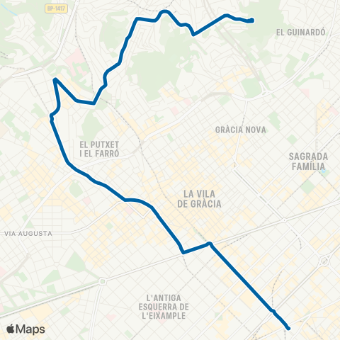 AMB Pl. Catalunya-El Carmel map