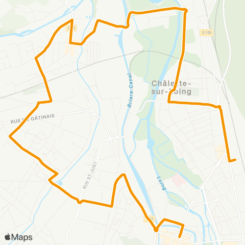 Amelys Mirabeau - Châlette - Gare SNCF map