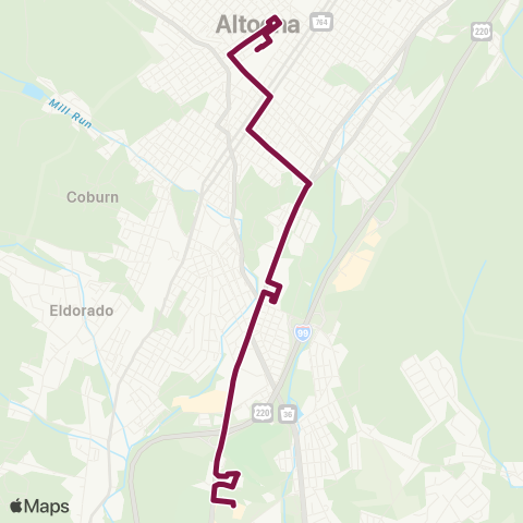 Amtran Pleasant Valley map