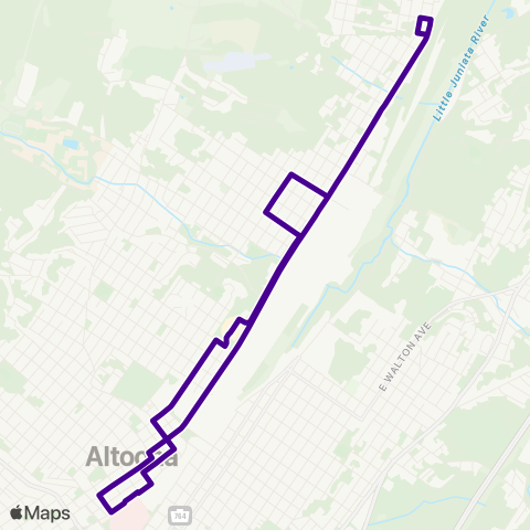 Amtran Juniata map