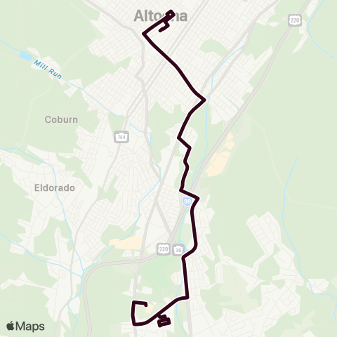 Amtran Lakemont map