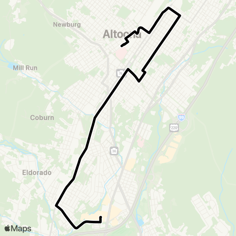 Amtran Night Owl map