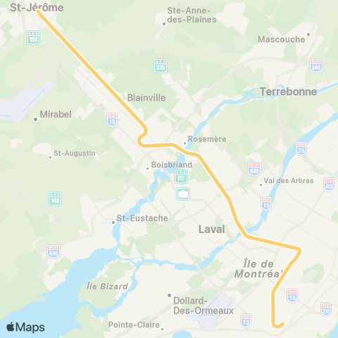 exo Saint-Jérôme map