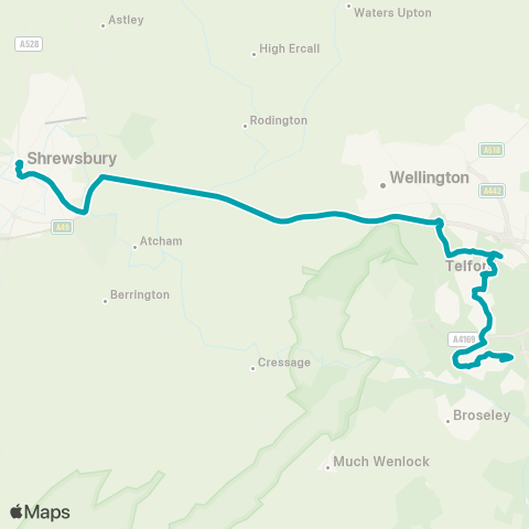 Arriva Midlands  map