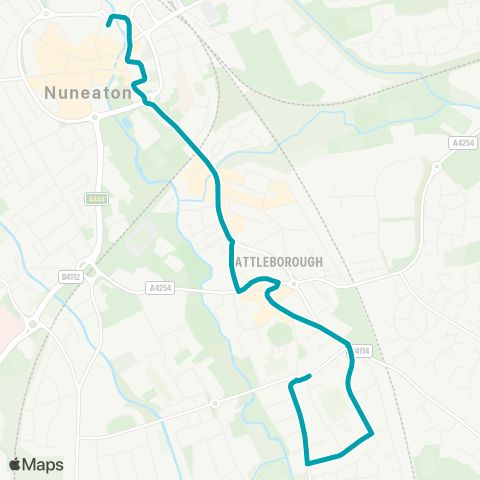 Arriva Midlands  map