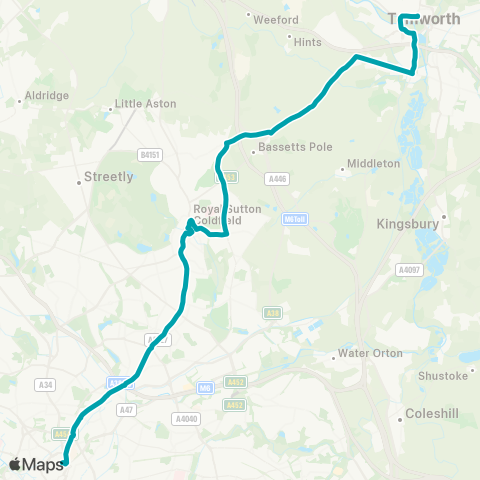 Arriva Midlands  map