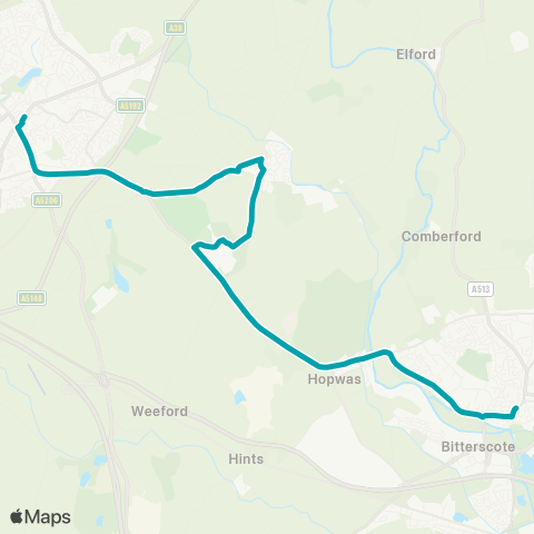 Arriva Midlands  map