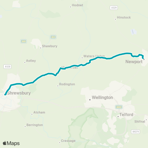 Arriva Midlands  map