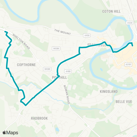 Arriva Midlands  map