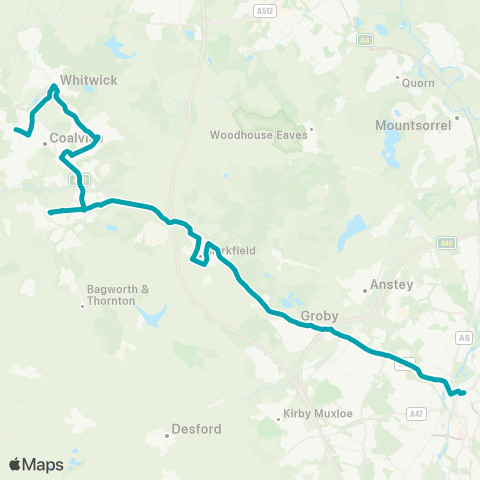 Arriva Midlands  map