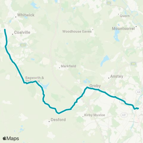 Arriva Midlands  map