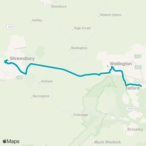 Arriva Midlands  map